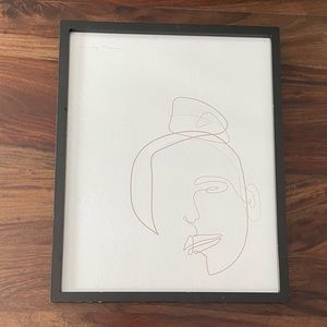 Modern Print and Frame - “Abstract Girl”